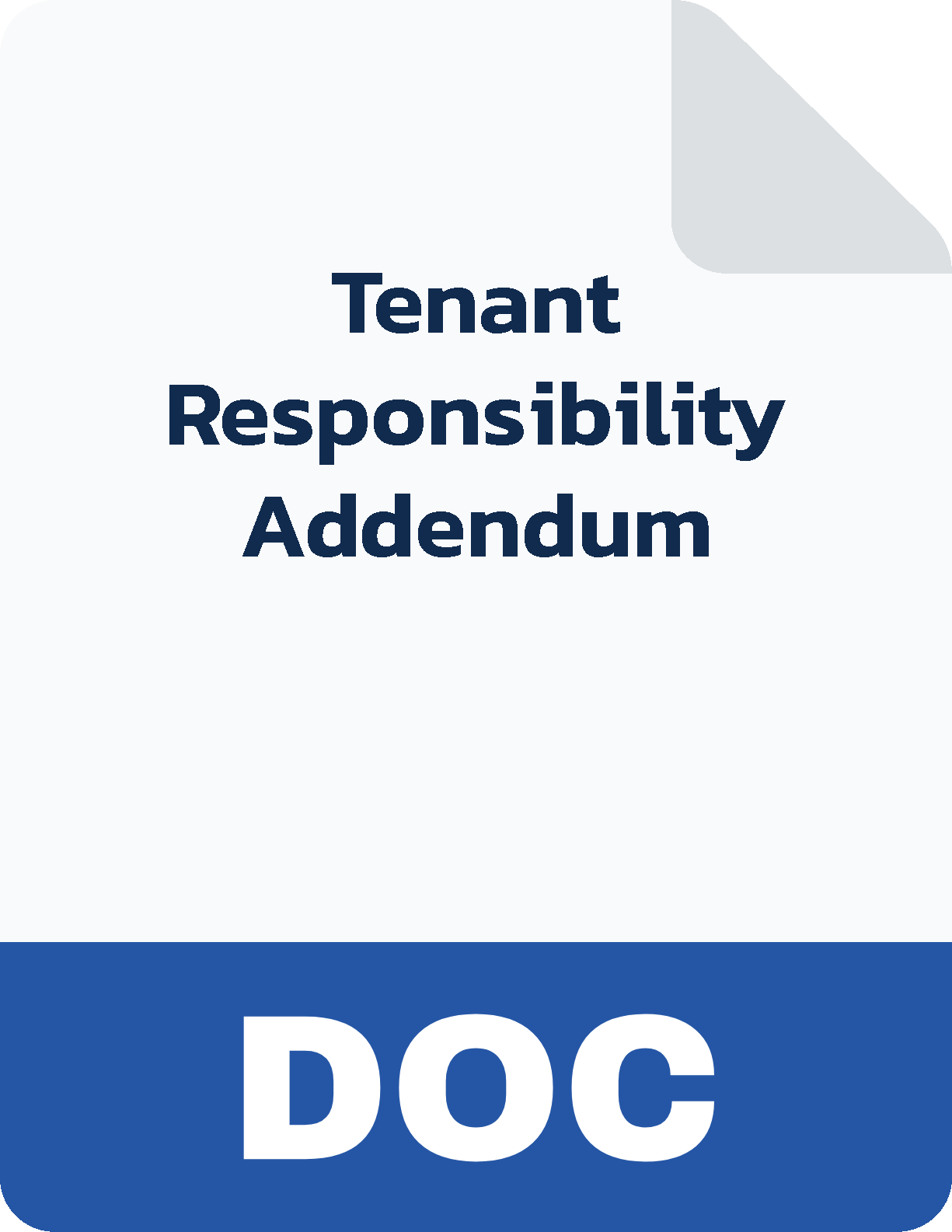 Tenant Responsibility Addendum
